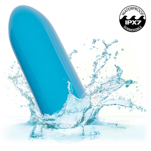 Turbo Buzz 10-Function Rechargeable Classic Bullet - Blue