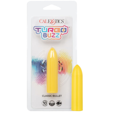 Turbo Buzz 10-Function Rechargeable Classic Bullet - Yellow