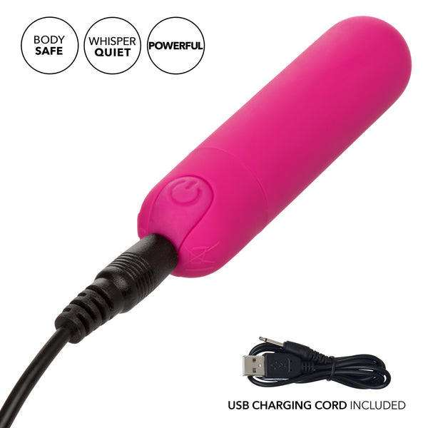 CalExotics Rechargeable Hideaway Bullet - Pink - Extreme Toyz Singapore - https://extremetoyz.com.sg - Sex Toys and Lingerie Online Store - Bondage Gear / Vibrators / Electrosex Toys / Wireless Remote Control Vibes / Sexy Lingerie and Role Play / BDSM / Dungeon Furnitures / Dildos and Strap Ons &nbsp;/ Anal and Prostate Massagers / Anal Douche and Cleaning Aide / Delay Sprays and Gels / Lubricants and more...