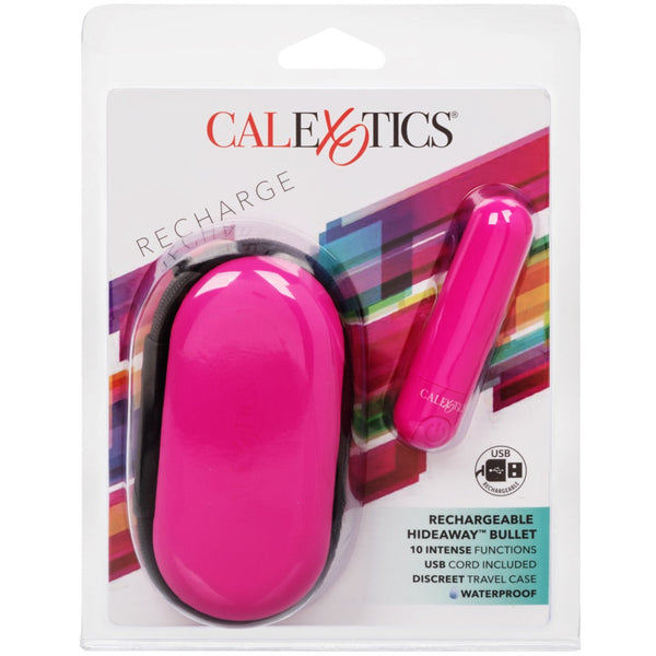 CalExotics Rechargeable Hideaway Bullet - Pink - Extreme Toyz Singapore - https://extremetoyz.com.sg - Sex Toys and Lingerie Online Store - Bondage Gear / Vibrators / Electrosex Toys / Wireless Remote Control Vibes / Sexy Lingerie and Role Play / BDSM / Dungeon Furnitures / Dildos and Strap Ons &nbsp;/ Anal and Prostate Massagers / Anal Douche and Cleaning Aide / Delay Sprays and Gels / Lubricants and more...