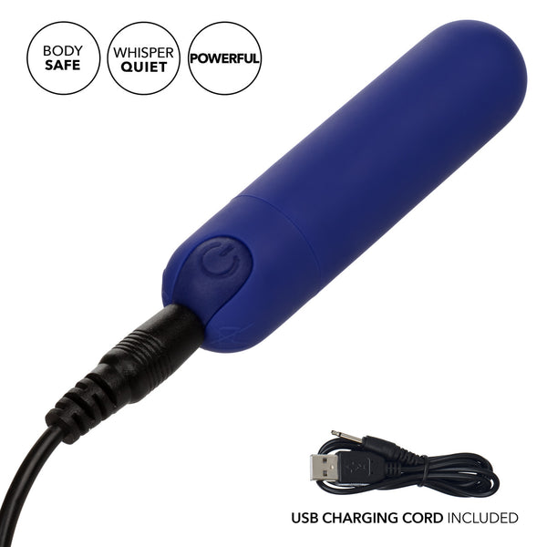 CalExotics Rechargeable Hideaway Bullet - Blue - Extreme Toyz Singapore - https://extremetoyz.com.sg - Sex Toys and Lingerie Online Store - Bondage Gear / Vibrators / Electrosex Toys / Wireless Remote Control Vibes / Sexy Lingerie and Role Play / BDSM / Dungeon Furnitures / Dildos and Strap Ons &nbsp;/ Anal and Prostate Massagers / Anal Douche and Cleaning Aide / Delay Sprays and Gels / Lubricants and more...