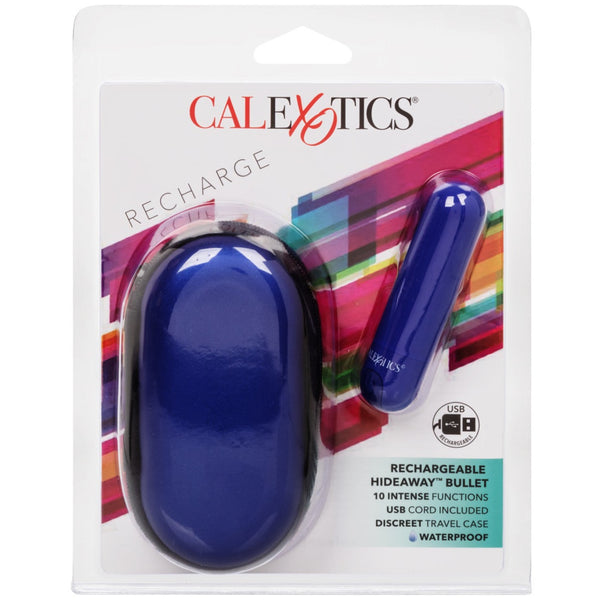 CalExotics Rechargeable Hideaway Bullet - Blue - Extreme Toyz Singapore - https://extremetoyz.com.sg - Sex Toys and Lingerie Online Store - Bondage Gear / Vibrators / Electrosex Toys / Wireless Remote Control Vibes / Sexy Lingerie and Role Play / BDSM / Dungeon Furnitures / Dildos and Strap Ons &nbsp;/ Anal and Prostate Massagers / Anal Douche and Cleaning Aide / Delay Sprays and Gels / Lubricants and more...