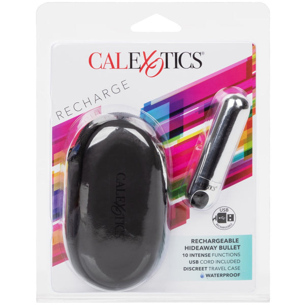 CalExotics Rechargeable Hideaway Bullet - Silver - Extreme Toyz Singapore - https://extremetoyz.com.sg - Sex Toys and Lingerie Online Store - Bondage Gear / Vibrators / Electrosex Toys / Wireless Remote Control Vibes / Sexy Lingerie and Role Play / BDSM / Dungeon Furnitures / Dildos and Strap Ons &nbsp;/ Anal and Prostate Massagers / Anal Douche and Cleaning Aide / Delay Sprays and Gels / Lubricants and more...