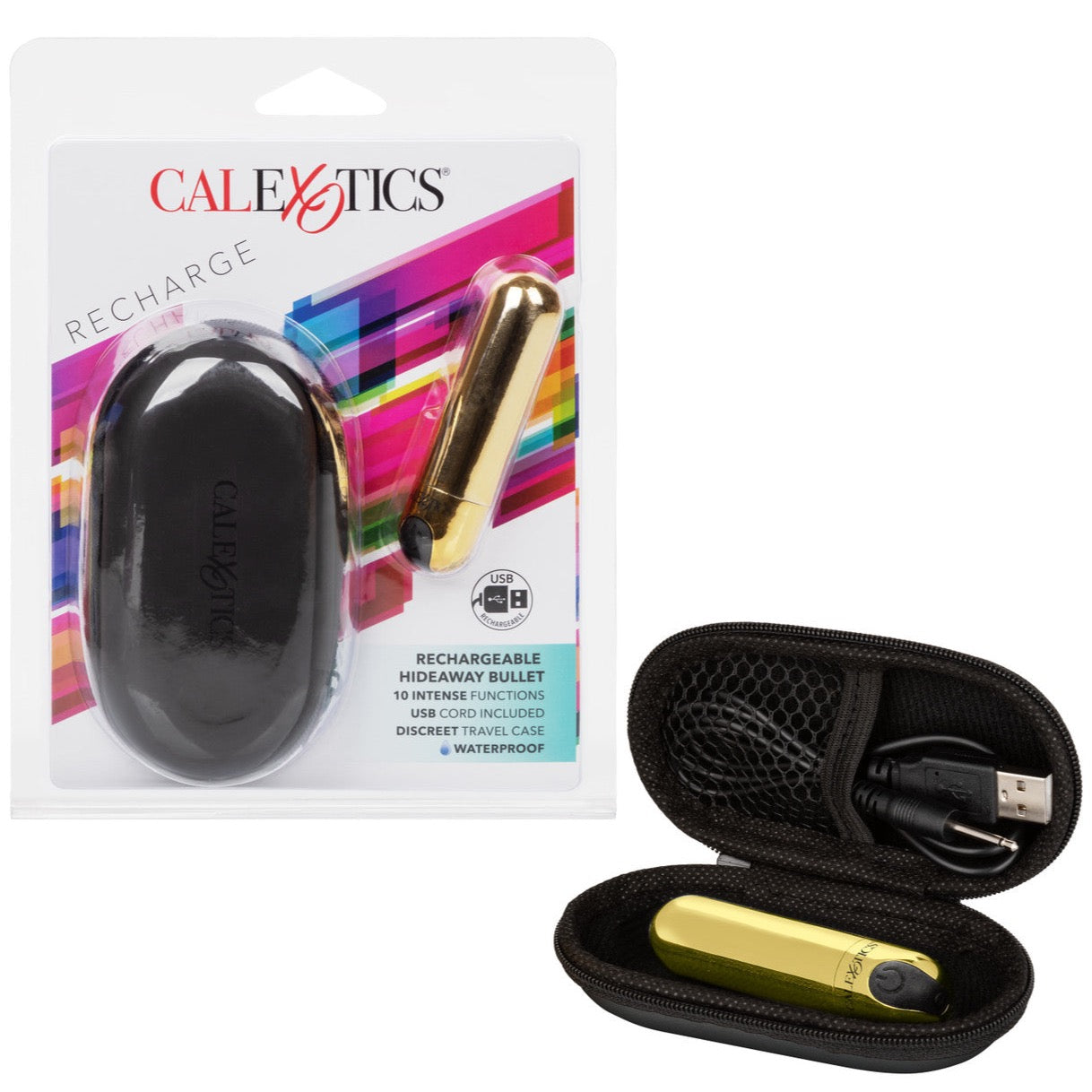 CalExotics Rechargeable Hideaway Bullet - Gold - Extreme Toyz Singapore - https://extremetoyz.com.sg - Sex Toys and Lingerie Online Store - Bondage Gear / Vibrators / Electrosex Toys / Wireless Remote Control Vibes / Sexy Lingerie and Role Play / BDSM / Dungeon Furnitures / Dildos and Strap Ons &nbsp;/ Anal and Prostate Massagers / Anal Douche and Cleaning Aide / Delay Sprays and Gels / Lubricants and more...