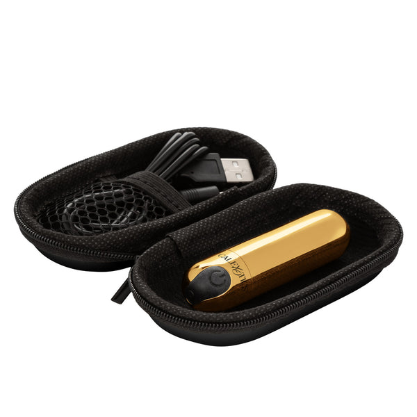 CalExotics Rechargeable Hideaway Bullet - Gold - Extreme Toyz Singapore - https://extremetoyz.com.sg - Sex Toys and Lingerie Online Store - Bondage Gear / Vibrators / Electrosex Toys / Wireless Remote Control Vibes / Sexy Lingerie and Role Play / BDSM / Dungeon Furnitures / Dildos and Strap Ons &nbsp;/ Anal and Prostate Massagers / Anal Douche and Cleaning Aide / Delay Sprays and Gels / Lubricants and more...