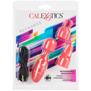 CalExotics Rechargeable Massager Kit - Extreme Toyz Singapore - https://extremetoyz.com.sg - Sex Toys and Lingerie Online Store - Bondage Gear / Vibrators / Electrosex Toys / Wireless Remote Control Vibes / Sexy Lingerie and Role Play / BDSM / Dungeon Furnitures / Dildos and Strap Ons &nbsp;/ Anal and Prostate Massagers / Anal Douche and Cleaning Aide / Delay Sprays and Gels / Lubricants and more...