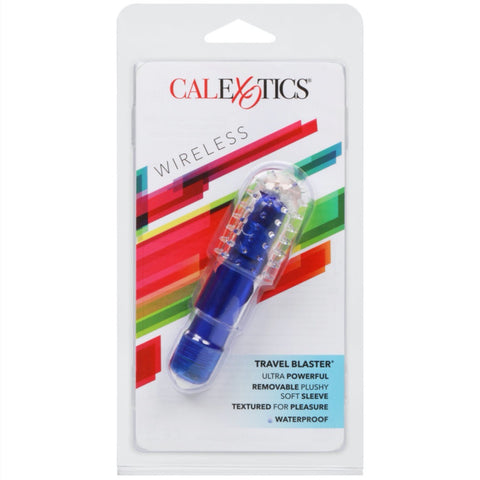 CalExotics Travel Blaster Bullet with Nubby Sleeve - Blue - Extreme Toyz Singapore - https://extremetoyz.com.sg - Sex Toys and Lingerie Online Store - Bondage Gear / Vibrators / Electrosex Toys / Wireless Remote Control Vibes / Sexy Lingerie and Role Play / BDSM / Dungeon Furnitures / Dildos and Strap Ons &nbsp;/ Anal and Prostate Massagers / Anal Douche and Cleaning Aide / Delay Sprays and Gels / Lubricants and more...