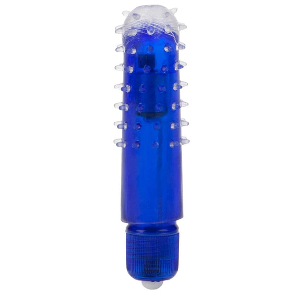 CalExotics Travel Blaster Bullet with Nubby Sleeve - Blue - Extreme Toyz Singapore - https://extremetoyz.com.sg - Sex Toys and Lingerie Online Store - Bondage Gear / Vibrators / Electrosex Toys / Wireless Remote Control Vibes / Sexy Lingerie and Role Play / BDSM / Dungeon Furnitures / Dildos and Strap Ons &nbsp;/ Anal and Prostate Massagers / Anal Douche and Cleaning Aide / Delay Sprays and Gels / Lubricants and more...