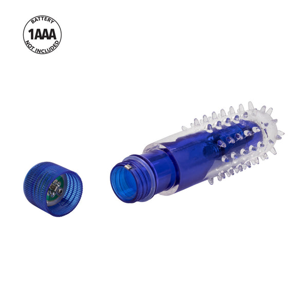 CalExotics Travel Blaster Bullet with Nubby Sleeve - Blue - Extreme Toyz Singapore - https://extremetoyz.com.sg - Sex Toys and Lingerie Online Store - Bondage Gear / Vibrators / Electrosex Toys / Wireless Remote Control Vibes / Sexy Lingerie and Role Play / BDSM / Dungeon Furnitures / Dildos and Strap Ons &nbsp;/ Anal and Prostate Massagers / Anal Douche and Cleaning Aide / Delay Sprays and Gels / Lubricants and more...