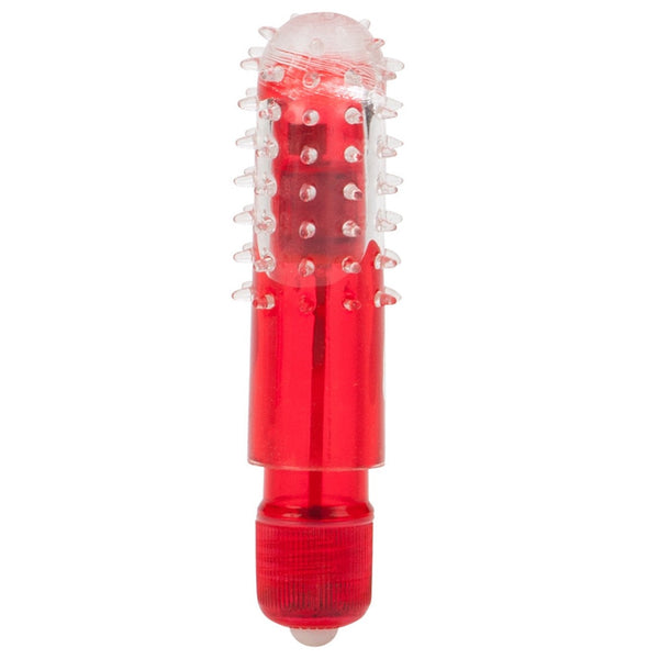 CalExotics Travel Blaster Bullet with Nubby Sleeve - Red - Extreme Toyz Singapore - https://extremetoyz.com.sg - Sex Toys and Lingerie Online Store - Bondage Gear / Vibrators / Electrosex Toys / Wireless Remote Control Vibes / Sexy Lingerie and Role Play / BDSM / Dungeon Furnitures / Dildos and Strap Ons &nbsp;/ Anal and Prostate Massagers / Anal Douche and Cleaning Aide / Delay Sprays and Gels / Lubricants and more...