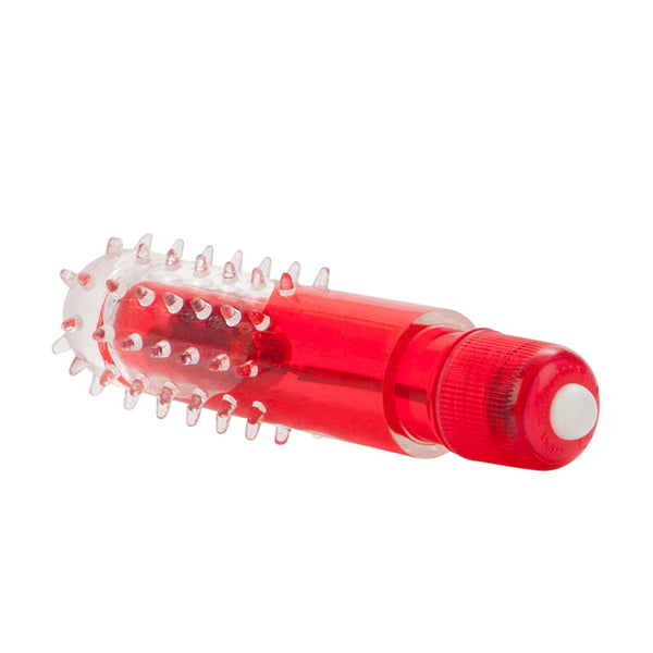 CalExotics Travel Blaster Bullet with Nubby Sleeve - Red - Extreme Toyz Singapore - https://extremetoyz.com.sg - Sex Toys and Lingerie Online Store - Bondage Gear / Vibrators / Electrosex Toys / Wireless Remote Control Vibes / Sexy Lingerie and Role Play / BDSM / Dungeon Furnitures / Dildos and Strap Ons &nbsp;/ Anal and Prostate Massagers / Anal Douche and Cleaning Aide / Delay Sprays and Gels / Lubricants and more...