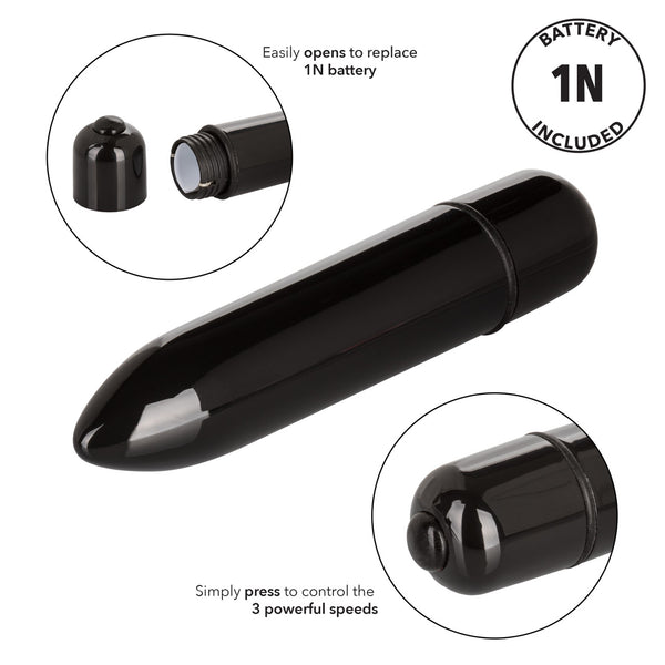 CalExotics High Intensity Bullet - Black - Extreme Toyz Singapore - https://extremetoyz.com.sg - Sex Toys and Lingerie Online Store - Bondage Gear / Vibrators / Electrosex Toys / Wireless Remote Control Vibes / Sexy Lingerie and Role Play / BDSM / Dungeon Furnitures / Dildos and Strap Ons &nbsp;/ Anal and Prostate Massagers / Anal Douche and Cleaning Aide / Delay Sprays and Gels / Lubricants and more...