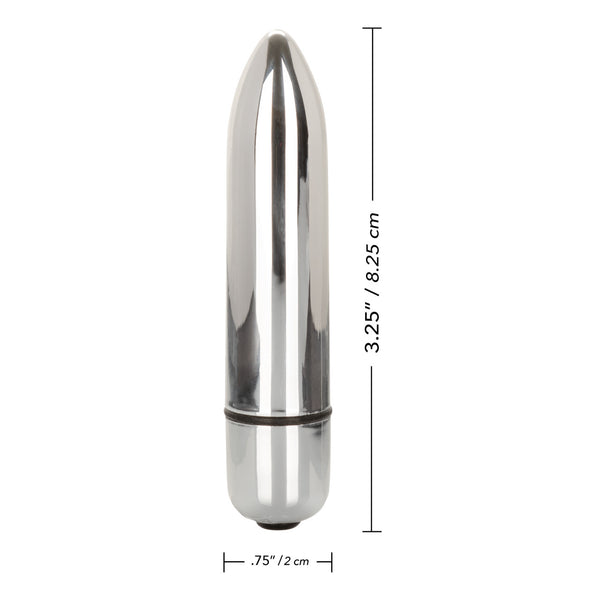 CalExotics High Intensity Bullet - Silver - Extreme Toyz Singapore - https://extremetoyz.com.sg - Sex Toys and Lingerie Online Store - Bondage Gear / Vibrators / Electrosex Toys / Wireless Remote Control Vibes / Sexy Lingerie and Role Play / BDSM / Dungeon Furnitures / Dildos and Strap Ons &nbsp;/ Anal and Prostate Massagers / Anal Douche and Cleaning Aide / Delay Sprays and Gels / Lubricants and more...