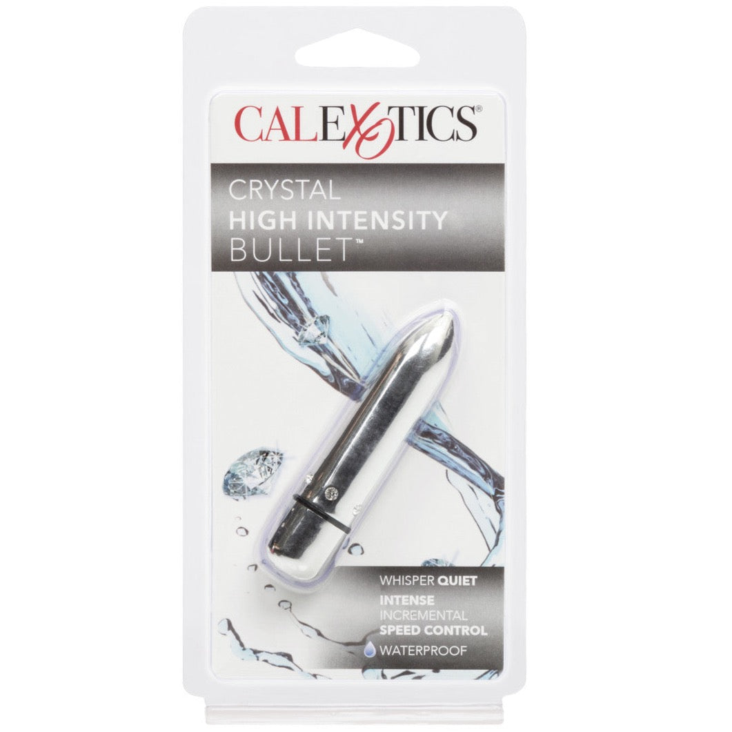 CalExotics Crystal High Intensity Bullet - Silver - Extreme Toyz Singapore - https://extremetoyz.com.sg - Sex Toys and Lingerie Online Store - Bondage Gear / Vibrators / Electrosex Toys / Wireless Remote Control Vibes / Sexy Lingerie and Role Play / BDSM / Dungeon Furnitures / Dildos and Strap Ons &nbsp;/ Anal and Prostate Massagers / Anal Douche and Cleaning Aide / Delay Sprays and Gels / Lubricants and more...