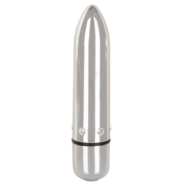 CalExotics Crystal High Intensity Bullet - Silver - Extreme Toyz Singapore - https://extremetoyz.com.sg - Sex Toys and Lingerie Online Store - Bondage Gear / Vibrators / Electrosex Toys / Wireless Remote Control Vibes / Sexy Lingerie and Role Play / BDSM / Dungeon Furnitures / Dildos and Strap Ons &nbsp;/ Anal and Prostate Massagers / Anal Douche and Cleaning Aide / Delay Sprays and Gels / Lubricants and more...