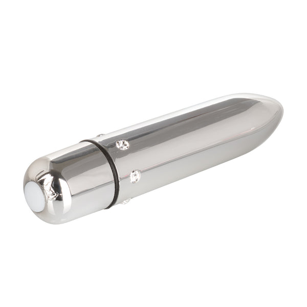 CalExotics Crystal High Intensity Bullet - Silver - Extreme Toyz Singapore - https://extremetoyz.com.sg - Sex Toys and Lingerie Online Store - Bondage Gear / Vibrators / Electrosex Toys / Wireless Remote Control Vibes / Sexy Lingerie and Role Play / BDSM / Dungeon Furnitures / Dildos and Strap Ons &nbsp;/ Anal and Prostate Massagers / Anal Douche and Cleaning Aide / Delay Sprays and Gels / Lubricants and more...