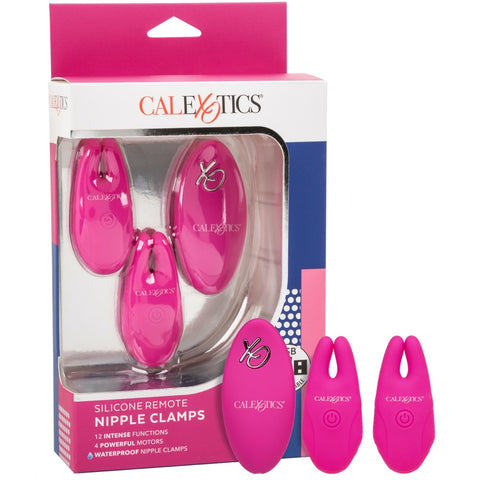 CalExotics Remote Controlled Silicone Rechargeable Nipple Clamps - Extreme Toyz Singapore - https://extremetoyz.com.sg - Sex Toys and Lingerie Online Store - Bondage Gear / Vibrators / Electrosex Toys / Wireless Remote Control Vibes / Sexy Lingerie and Role Play / BDSM / Dungeon Furnitures / Dildos and Strap Ons &nbsp;/ Anal and Prostate Massagers / Anal Douche and Cleaning Aide / Delay Sprays and Gels / Lubricants and more...