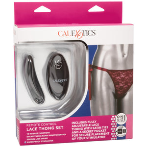 CalExotics Remote Control Lace Thong Set (2 Colours Available) - Extreme Toyz Singapore - https://extremetoyz.com.sg - Sex Toys and Lingerie Online Store - Bondage Gear / Vibrators / Electrosex Toys / Wireless Remote Control Vibes / Sexy Lingerie and Role Play / BDSM / Dungeon Furnitures / Dildos and Strap Ons &nbsp;/ Anal and Prostate Massagers / Anal Douche and Cleaning Aide / Delay Sprays and Gels / Lubricants and more...