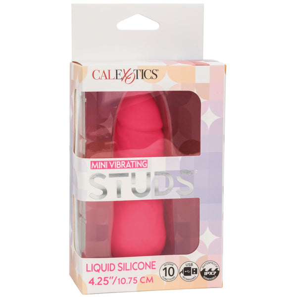 4.25" Mini Vibrating Studs - Pink