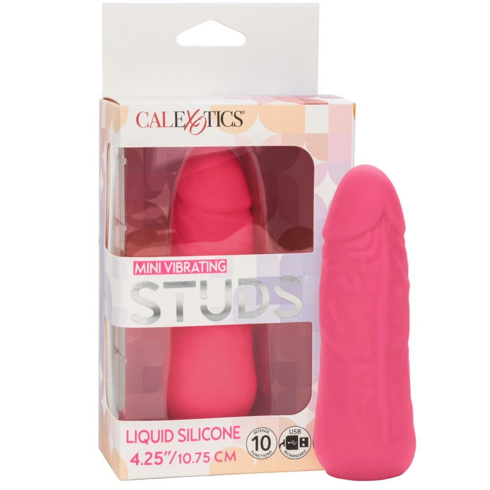 4.25" Mini Vibrating Studs - Pink