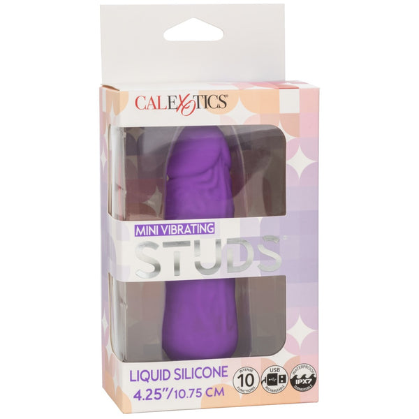 4.25" Mini Vibrating Studs - Purple