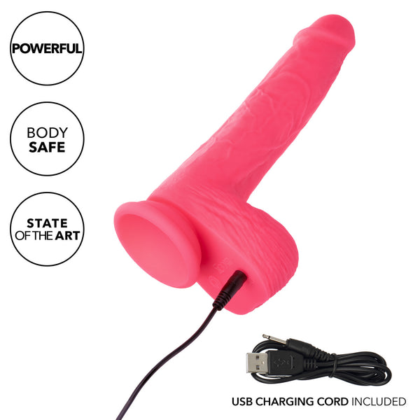 CalExotics Rechargeable Rumbling & Thrusting Silicone Studs Dildo - Extreme Toyz Singapore - https://extremetoyz.com.sg - Sex Toys and Lingerie Online Store - Bondage Gear / Vibrators / Electrosex Toys / Wireless Remote Control Vibes / Sexy Lingerie and Role Play / BDSM / Dungeon Furnitures / Dildos and Strap Ons &nbsp;/ Anal and Prostate Massagers / Anal Douche and Cleaning Aide / Delay Sprays and Gels / Lubricants and more...