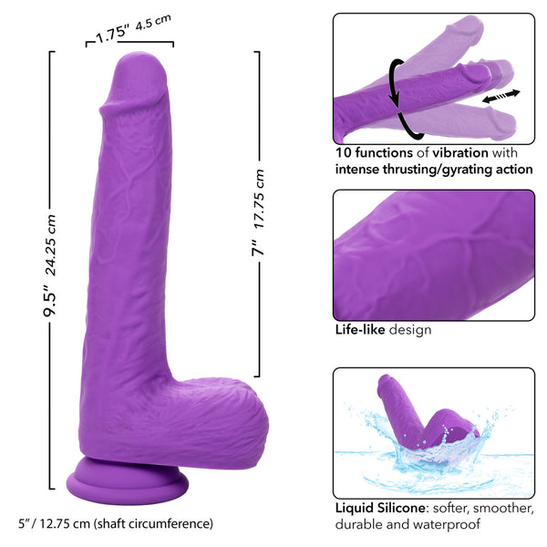 CalExotics Rechargeable Gyrating & Thrusting Silicone Studs Dildo - Extreme Toyz Singapore - https://extremetoyz.com.sg - Sex Toys and Lingerie Online Store - Bondage Gear / Vibrators / Electrosex Toys / Wireless Remote Control Vibes / Sexy Lingerie and Role Play / BDSM / Dungeon Furnitures / Dildos and Strap Ons &nbsp;/ Anal and Prostate Massagers / Anal Douche and Cleaning Aide / Delay Sprays and Gels / Lubricants and more...