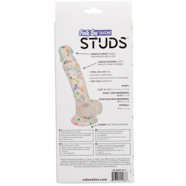 Party Boy Silicone Studs 5.25" Dildo