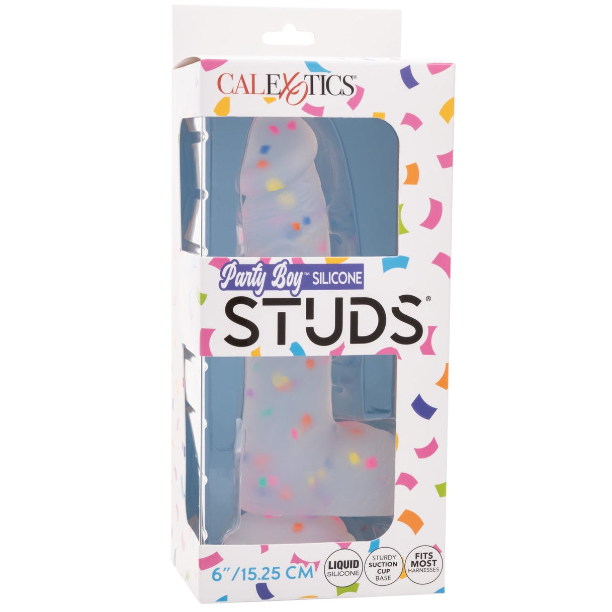 Party Boy Silicone Studs 6" Dildo