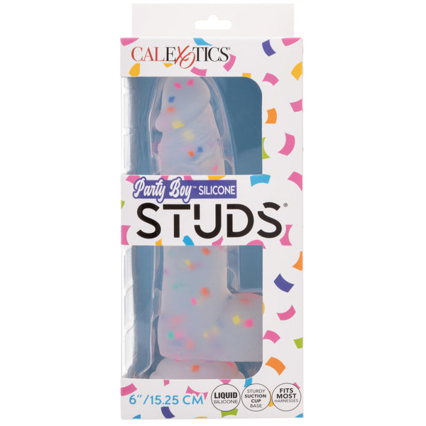 Party Boy Silicone Studs 6" Dildo