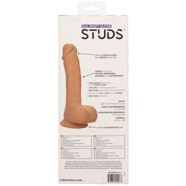 CalExotics Dual Density Silicone Studs 6.25” Dildo - Ivory - Extreme Toyz Singapore - https://extremetoyz.com.sg - Sex Toys and Lingerie Online Store - Bondage Gear / Vibrators / Electrosex Toys / Wireless Remote Control Vibes / Sexy Lingerie and Role Play / BDSM / Dungeon Furnitures / Dildos and Strap Ons &nbsp;/ Anal and Prostate Massagers / Anal Douche and Cleaning Aide / Delay Sprays and Gels / Lubricants and more...