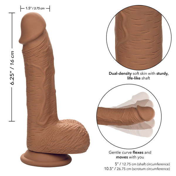 CalExotics Dual Density Silicone Studs 6.25” Dildo - Brown - Extreme Toyz Singapore - https://extremetoyz.com.sg - Sex Toys and Lingerie Online Store - Bondage Gear / Vibrators / Electrosex Toys / Wireless Remote Control Vibes / Sexy Lingerie and Role Play / BDSM / Dungeon Furnitures / Dildos and Strap Ons &nbsp;/ Anal and Prostate Massagers / Anal Douche and Cleaning Aide / Delay Sprays and Gels / Lubricants and more...