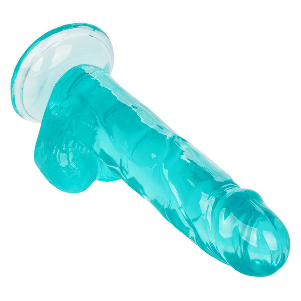 CalExotics Size Queen 6" Dildo - Blue - Extreme Toyz Singapore - https://extremetoyz.com.sg - Sex Toys and Lingerie Online Store - Bondage Gear / Vibrators / Electrosex Toys / Wireless Remote Control Vibes / Sexy Lingerie and Role Play / BDSM / Dungeon Furnitures / Dildos and Strap Ons &nbsp;/ Anal and Prostate Massagers / Anal Douche and Cleaning Aide / Delay Sprays and Gels / Lubricants and more...