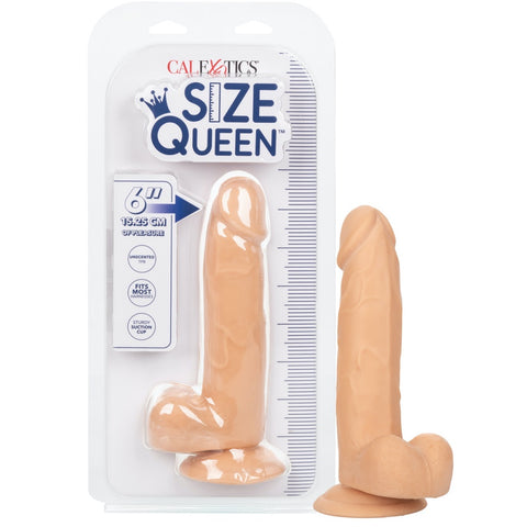 CalExotics Size Queen 6" Dildo - Ivory - Extreme Toyz Singapore - https://extremetoyz.com.sg - Sex Toys and Lingerie Online Store - Bondage Gear / Vibrators / Electrosex Toys / Wireless Remote Control Vibes / Sexy Lingerie and Role Play / BDSM / Dungeon Furnitures / Dildos and Strap Ons &nbsp;/ Anal and Prostate Massagers / Anal Douche and Cleaning Aide / Delay Sprays and Gels / Lubricants and more...