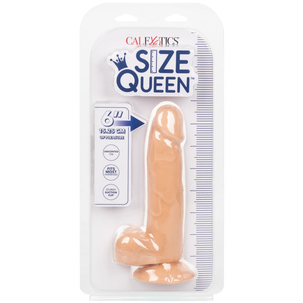 CalExotics Size Queen 6" Dildo - Ivory - Extreme Toyz Singapore - https://extremetoyz.com.sg - Sex Toys and Lingerie Online Store - Bondage Gear / Vibrators / Electrosex Toys / Wireless Remote Control Vibes / Sexy Lingerie and Role Play / BDSM / Dungeon Furnitures / Dildos and Strap Ons &nbsp;/ Anal and Prostate Massagers / Anal Douche and Cleaning Aide / Delay Sprays and Gels / Lubricants and more...