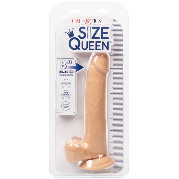 CalExotics Size Queen 8" Dildo - Ivory - Extreme Toyz Singapore - https://extremetoyz.com.sg - Sex Toys and Lingerie Online Store - Bondage Gear / Vibrators / Electrosex Toys / Wireless Remote Control Vibes / Sexy Lingerie and Role Play / BDSM / Dungeon Furnitures / Dildos and Strap Ons &nbsp;/ Anal and Prostate Massagers / Anal Douche and Cleaning Aide / Delay Sprays and Gels / Lubricants and more...