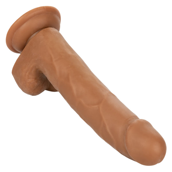 CalExotics Size Queen 8" Dildo - Brown - Extreme Toyz Singapore - https://extremetoyz.com.sg - Sex Toys and Lingerie Online Store - Bondage Gear / Vibrators / Electrosex Toys / Wireless Remote Control Vibes / Sexy Lingerie and Role Play / BDSM / Dungeon Furnitures / Dildos and Strap Ons &nbsp;/ Anal and Prostate Massagers / Anal Douche and Cleaning Aide / Delay Sprays and Gels / Lubricants and more...