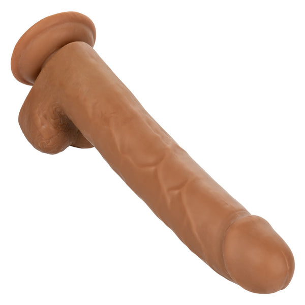 CalExotics Size Queen 10" Dildo - Brown - Extreme Toyz Singapore - https://extremetoyz.com.sg - Sex Toys and Lingerie Online Store - Bondage Gear / Vibrators / Electrosex Toys / Wireless Remote Control Vibes / Sexy Lingerie and Role Play / BDSM / Dungeon Furnitures / Dildos and Strap Ons &nbsp;/ Anal and Prostate Massagers / Anal Douche and Cleaning Aide / Delay Sprays and Gels / Lubricants and more...