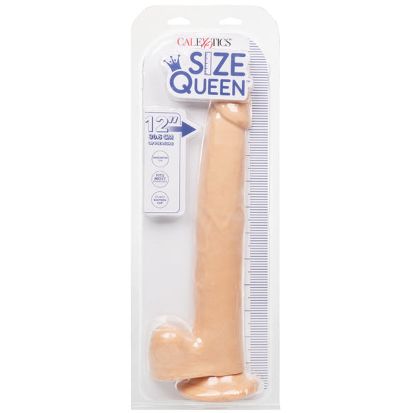 CalExotics Size Queen 12" Dildo - Ivory - Extreme Toyz Singapore - https://extremetoyz.com.sg - Sex Toys and Lingerie Online Store - Bondage Gear / Vibrators / Electrosex Toys / Wireless Remote Control Vibes / Sexy Lingerie and Role Play / BDSM / Dungeon Furnitures / Dildos and Strap Ons &nbsp;/ Anal and Prostate Massagers / Anal Douche and Cleaning Aide / Delay Sprays and Gels / Lubricants and more...
