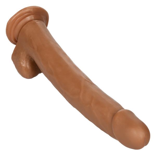 CalExotics Size Queen 12" Dildo - Brown - Extreme Toyz Singapore - https://extremetoyz.com.sg - Sex Toys and Lingerie Online Store - Bondage Gear / Vibrators / Electrosex Toys / Wireless Remote Control Vibes / Sexy Lingerie and Role Play / BDSM / Dungeon Furnitures / Dildos and Strap Ons &nbsp;/ Anal and Prostate Massagers / Anal Douche and Cleaning Aide / Delay Sprays and Gels / Lubricants and more...