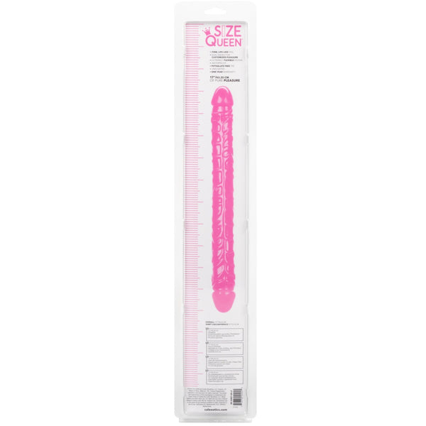 CalExotics Size Queen 17”  Double-Ended Dildo - Pink - Extreme Toyz Singapore - https://extremetoyz.com.sg - Sex Toys and Lingerie Online Store - Bondage Gear / Vibrators / Electrosex Toys / Wireless Remote Control Vibes / Sexy Lingerie and Role Play / BDSM / Dungeon Furnitures / Dildos and Strap Ons &nbsp;/ Anal and Prostate Massagers / Anal Douche and Cleaning Aide / Delay Sprays and Gels / Lubricants and more...