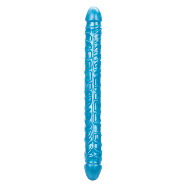 CalExotics Size Queen 17” Double-Ended Dildo - Blue - Extreme Toyz Singapore - https://extremetoyz.com.sg - Sex Toys and Lingerie Online Store - Bondage Gear / Vibrators / Electrosex Toys / Wireless Remote Control Vibes / Sexy Lingerie and Role Play / BDSM / Dungeon Furnitures / Dildos and Strap Ons &nbsp;/ Anal and Prostate Massagers / Anal Douche and Cleaning Aide / Delay Sprays and Gels / Lubricants and more...