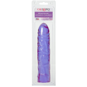 CalExotics Playful Dongs Reflective Gel Veined Chubby - Purple - Extreme Toyz Singapore - https://extremetoyz.com.sg - Sex Toys and Lingerie Online Store - Bondage Gear / Vibrators / Electrosex Toys / Wireless Remote Control Vibes / Sexy Lingerie and Role Play / BDSM / Dungeon Furnitures / Dildos and Strap Ons &nbsp;/ Anal and Prostate Massagers / Anal Douche and Cleaning Aide / Delay Sprays and Gels / Lubricants and more...