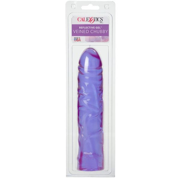 CalExotics Playful Dongs Reflective Gel Veined Chubby - Purple - Extreme Toyz Singapore - https://extremetoyz.com.sg - Sex Toys and Lingerie Online Store - Bondage Gear / Vibrators / Electrosex Toys / Wireless Remote Control Vibes / Sexy Lingerie and Role Play / BDSM / Dungeon Furnitures / Dildos and Strap Ons &nbsp;/ Anal and Prostate Massagers / Anal Douche and Cleaning Aide / Delay Sprays and Gels / Lubricants and more...