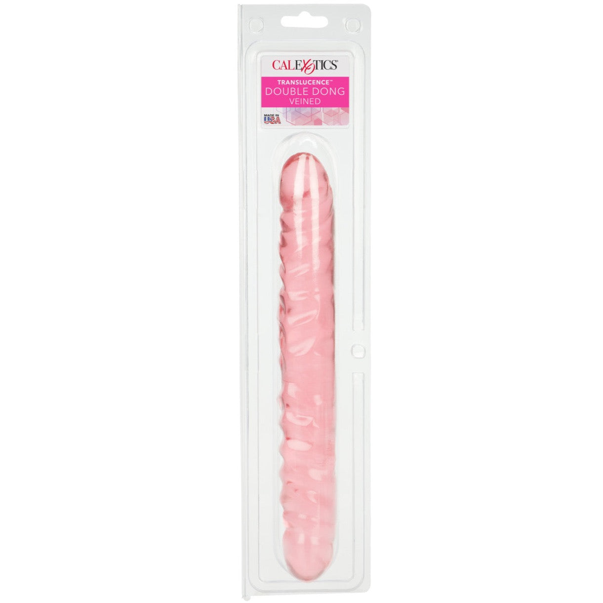 CalExotics Playful Dongs Veined Double Dong 12" - Pink - Extreme Toyz Singapore - https://extremetoyz.com.sg - Sex Toys and Lingerie Online Store - Bondage Gear / Vibrators / Electrosex Toys / Wireless Remote Control Vibes / Sexy Lingerie and Role Play / BDSM / Dungeon Furnitures / Dildos and Strap Ons &nbsp;/ Anal and Prostate Massagers / Anal Douche and Cleaning Aide / Delay Sprays and Gels / Lubricants and more...