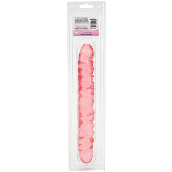 CalExotics Playful Dongs Veined Double Dong 12" - Pink - Extreme Toyz Singapore - https://extremetoyz.com.sg - Sex Toys and Lingerie Online Store - Bondage Gear / Vibrators / Electrosex Toys / Wireless Remote Control Vibes / Sexy Lingerie and Role Play / BDSM / Dungeon Furnitures / Dildos and Strap Ons &nbsp;/ Anal and Prostate Massagers / Anal Douche and Cleaning Aide / Delay Sprays and Gels / Lubricants and more...