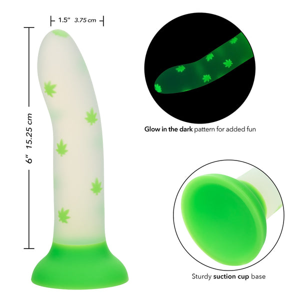 CalExotics Glow Stick Leaf Glow-In-The Dark Silicone Dildo - Extreme Toyz Singapore - https://extremetoyz.com.sg - Sex Toys and Lingerie Online Store - Bondage Gear / Vibrators / Electrosex Toys / Wireless Remote Control Vibes / Sexy Lingerie and Role Play / BDSM / Dungeon Furnitures / Dildos and Strap Ons &nbsp;/ Anal and Prostate Massagers / Anal Douche and Cleaning Aide / Delay Sprays and Gels / Lubricants and more...