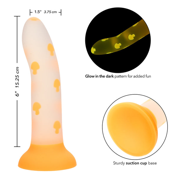 CalExotics Glow Stick Mushroom Glow-In-The Dark Silicone Dildo - Extreme Toyz Singapore - https://extremetoyz.com.sg - Sex Toys and Lingerie Online Store - Bondage Gear / Vibrators / Electrosex Toys / Wireless Remote Control Vibes / Sexy Lingerie and Role Play / BDSM / Dungeon Furnitures / Dildos and Strap Ons &nbsp;/ Anal and Prostate Massagers / Anal Douche and Cleaning Aide / Delay Sprays and Gels / Lubricants and more...