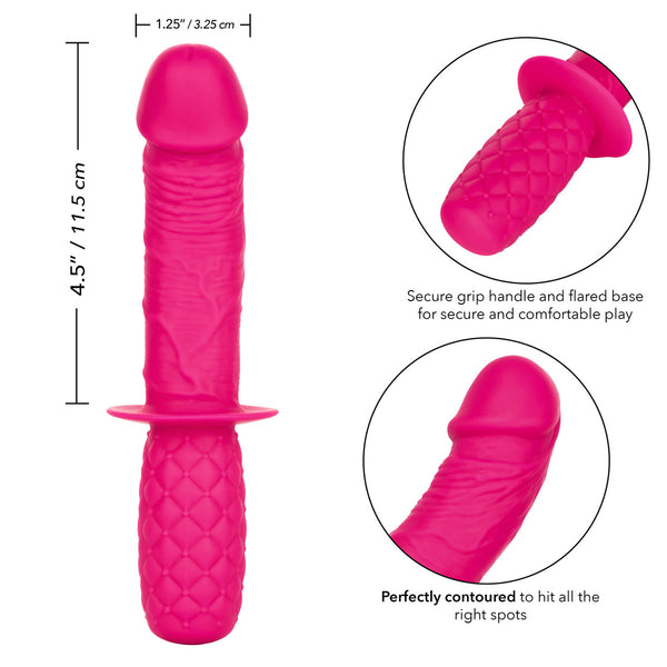 CalExotics Playful Dongs Silicone Grip Thruster - Pink - Extreme Toyz Singapore - https://extremetoyz.com.sg - Sex Toys and Lingerie Online Store - Bondage Gear / Vibrators / Electrosex Toys / Wireless Remote Control Vibes / Sexy Lingerie and Role Play / BDSM / Dungeon Furnitures / Dildos and Strap Ons &nbsp;/ Anal and Prostate Massagers / Anal Douche and Cleaning Aide / Delay Sprays and Gels / Lubricants and more...