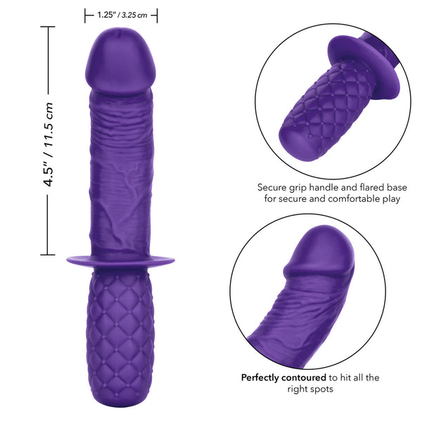 CalExotics Playful Dongs Silicone Grip Thruster - Purple - Extreme Toyz Singapore - https://extremetoyz.com.sg - Sex Toys and Lingerie Online Store - Bondage Gear / Vibrators / Electrosex Toys / Wireless Remote Control Vibes / Sexy Lingerie and Role Play / BDSM / Dungeon Furnitures / Dildos and Strap Ons &nbsp;/ Anal and Prostate Massagers / Anal Douche and Cleaning Aide / Delay Sprays and Gels / Lubricants and more...